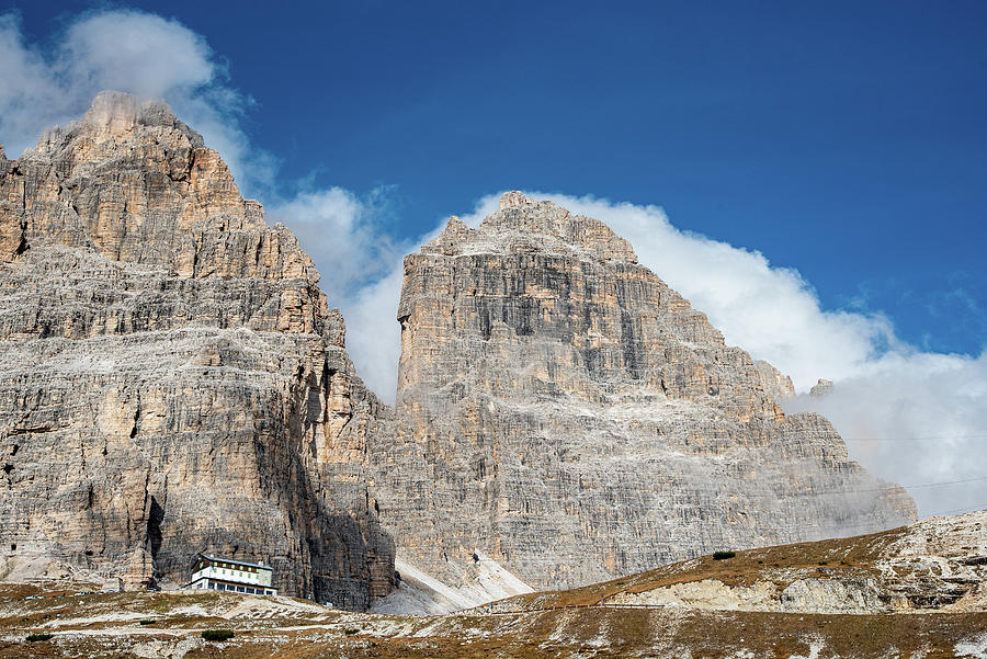 Tre Cime di Lavaredo peaks in the Italian alps #2 Photograph by Michalakis Ppalis