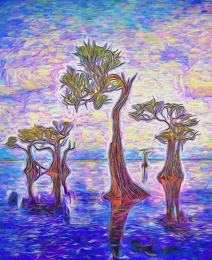 Tree impressum 6 #1 Painting by Nenad Vasic