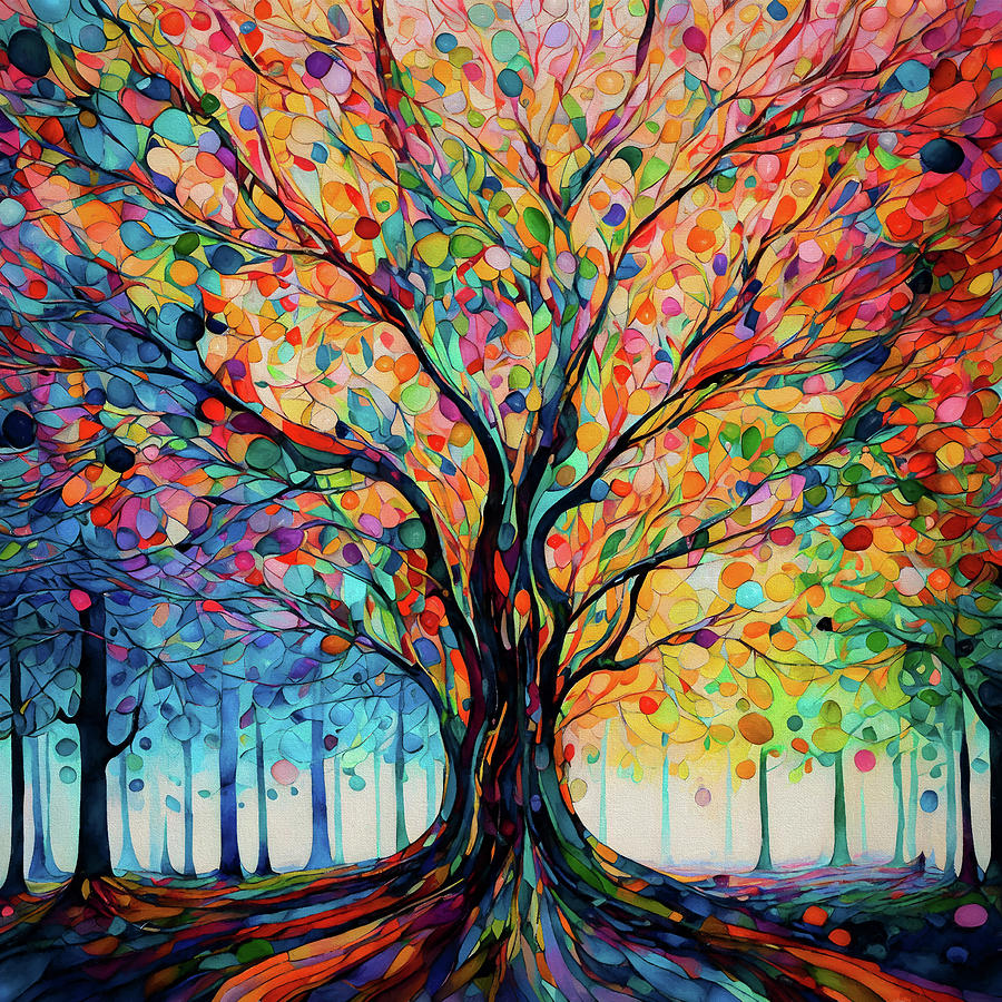 Tree of Joy #2 Digital Art by Peggy Collins