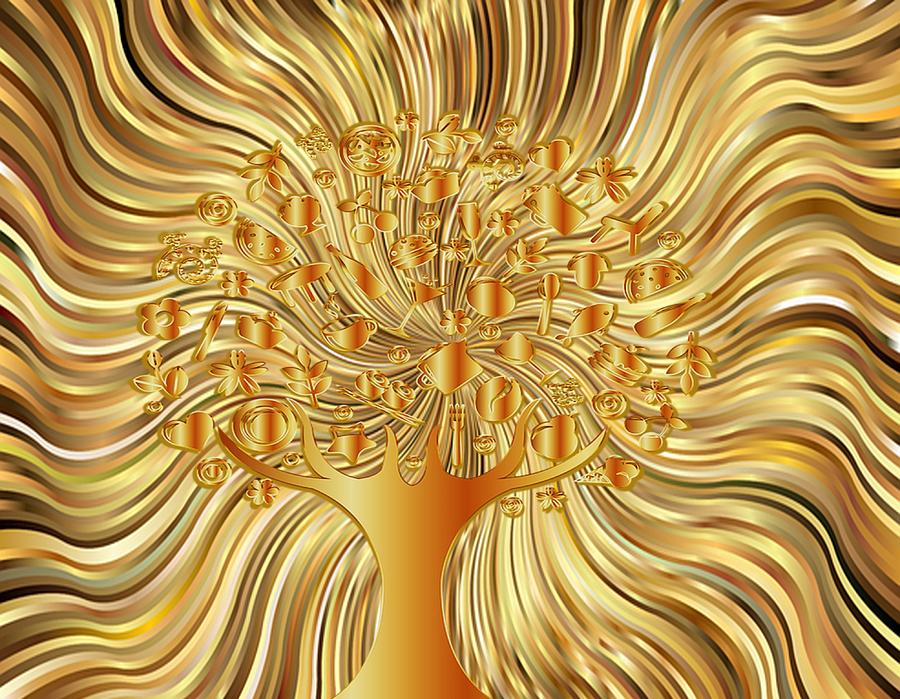 Tree OF Prosperity Drawing by Belinda Threeths