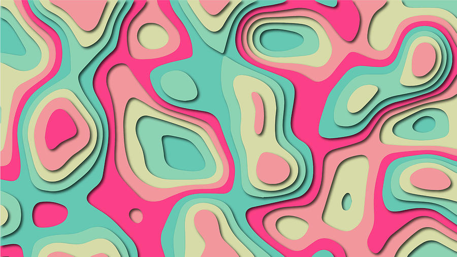Trending modern abstract paper cut out background texture design. Digital  Art by Stanley Chota - Fine Art America