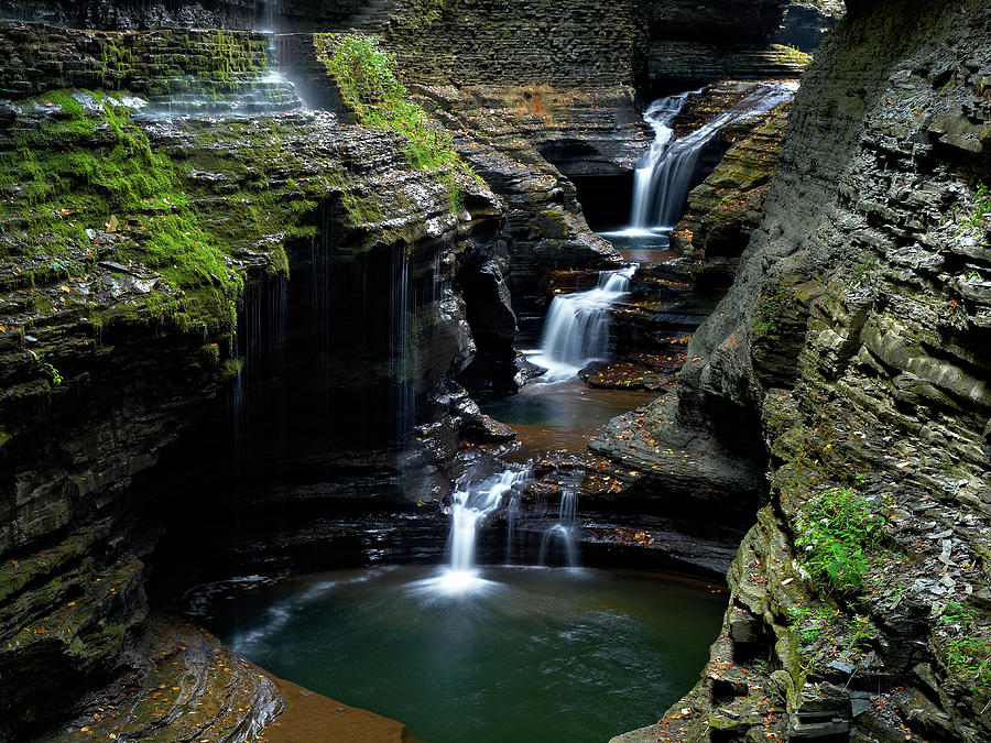 Triple Cascade - Watkins Glen #2 Photograph by NYFalls Upstate NY Nature Triple Cascade - Watkins Glen #2 Photograph by NYFalls Upstate NY Nature
