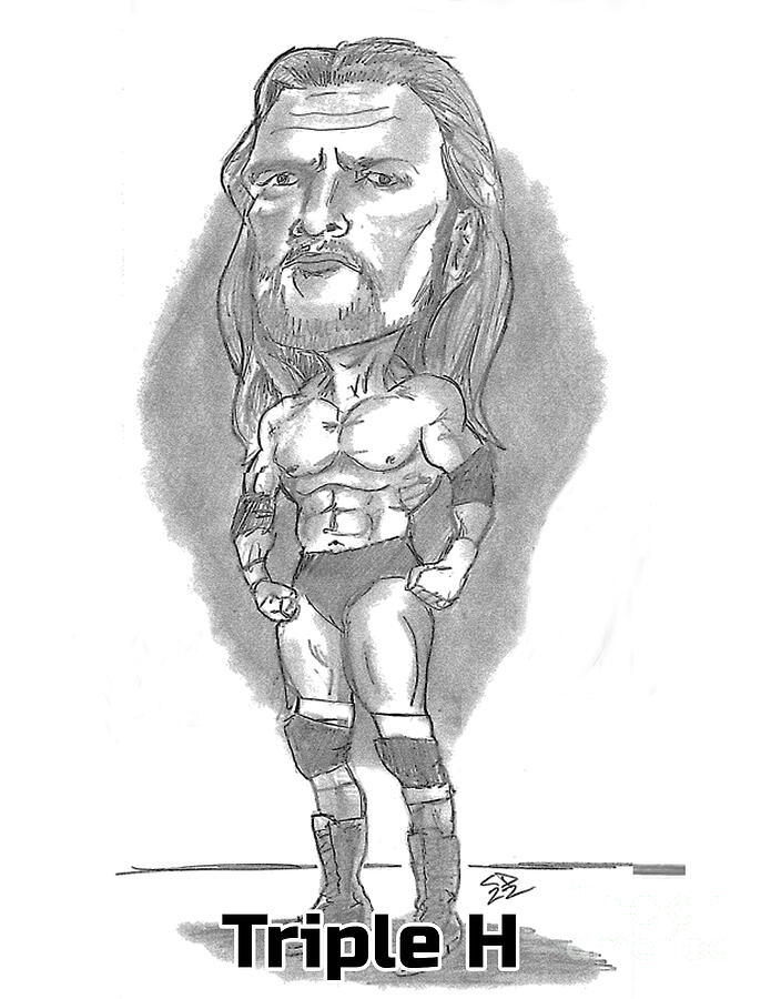Triple H #2 Drawing by Chris DelVecchio