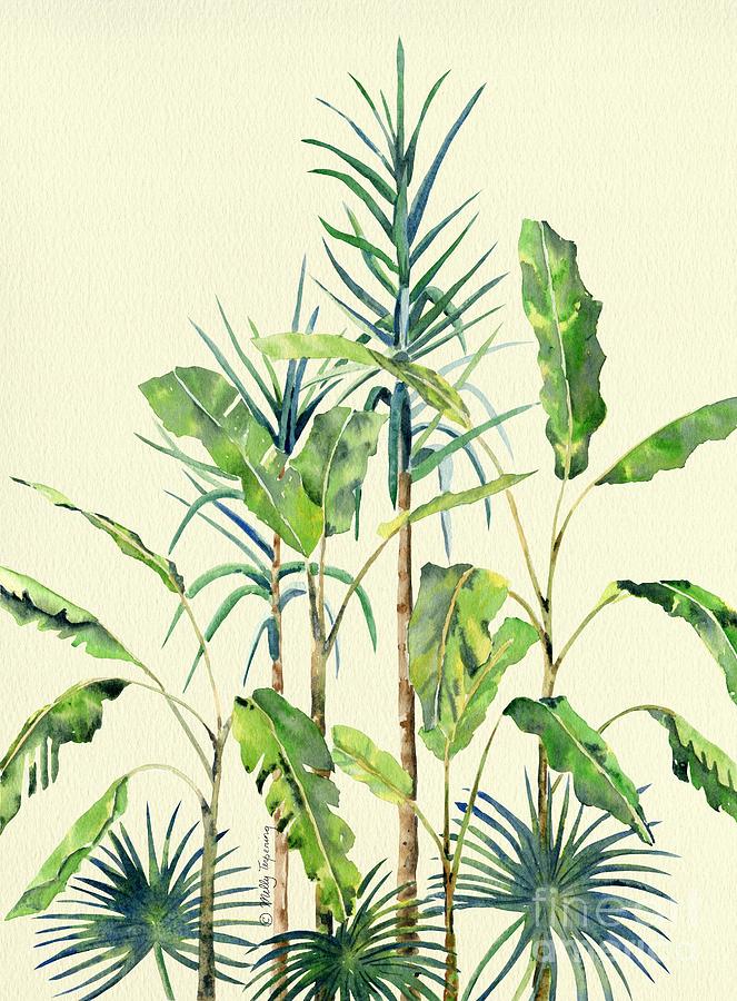 Tropical Garden 2 Painting by Melly Terpening