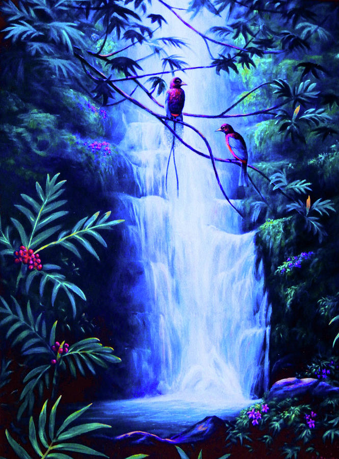 Tropical Paradise #1 Painting by Ed Breeding