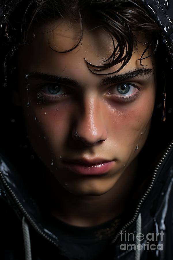 Troubled Handsome Teen Stunning Photography By Asar Studios Painting