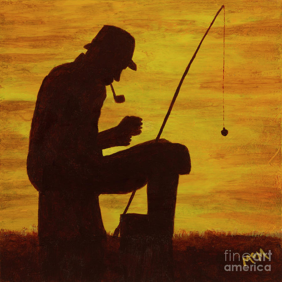 Trout Fishing #2 Painting by Garry McMichael