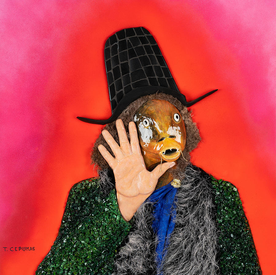 Trout Mask Replica Mixed Media by Tony Cepukas