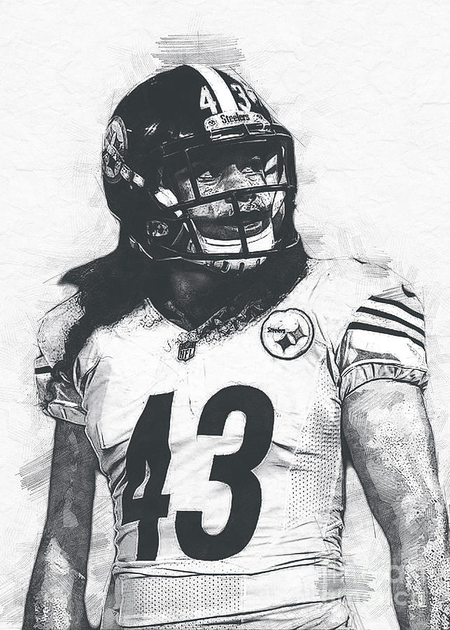 Troy Polamalu Drawing by Kun Funny - Fine Art America