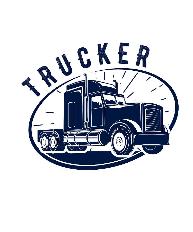 Truck Truck Driver Trucker Truck Driver Gifts by Steven Zimmer