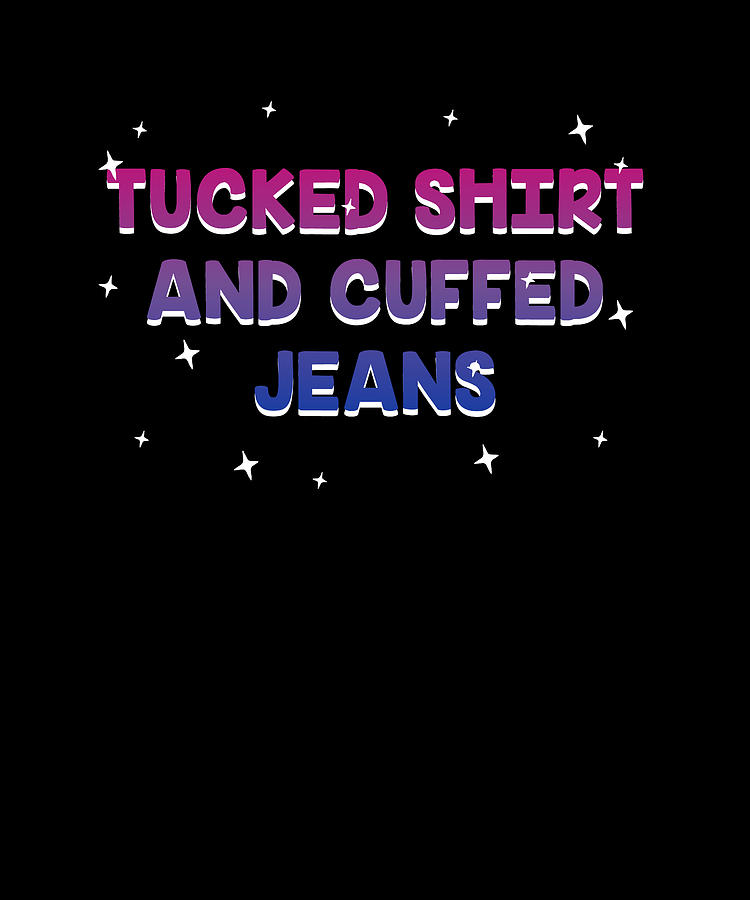 Tucked Shirt And Cuffed Jeans Bisexual Lgbtq Bi Pride Outfit Digital Art By Maximus Designs 4766