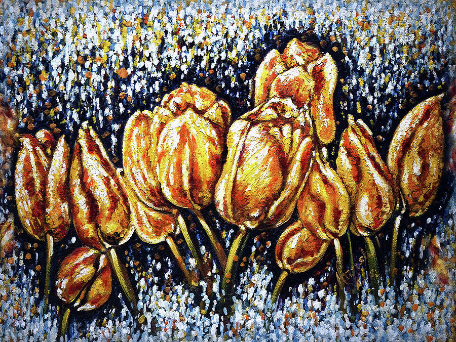 Tulips joy #1 Painting by Harsh Malik