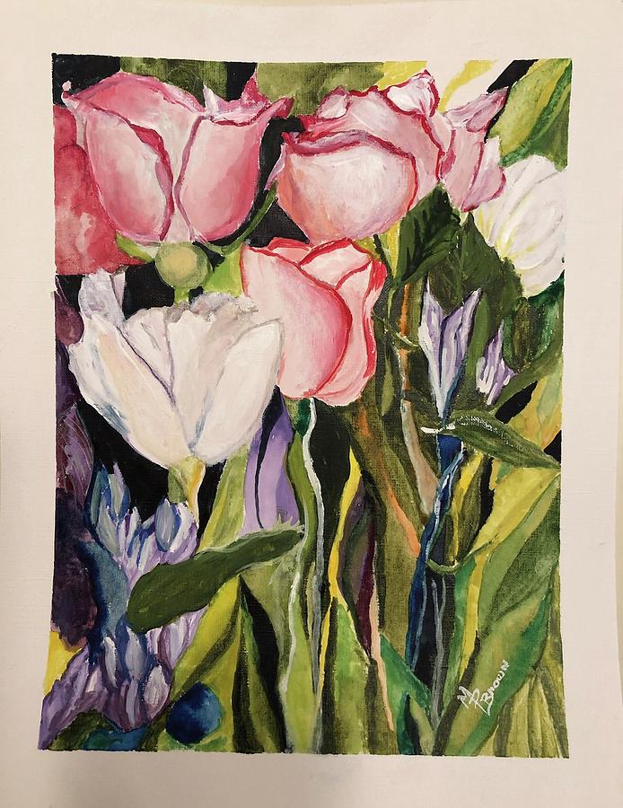Flower Painting - Tulips  #1 by Marty Brown
