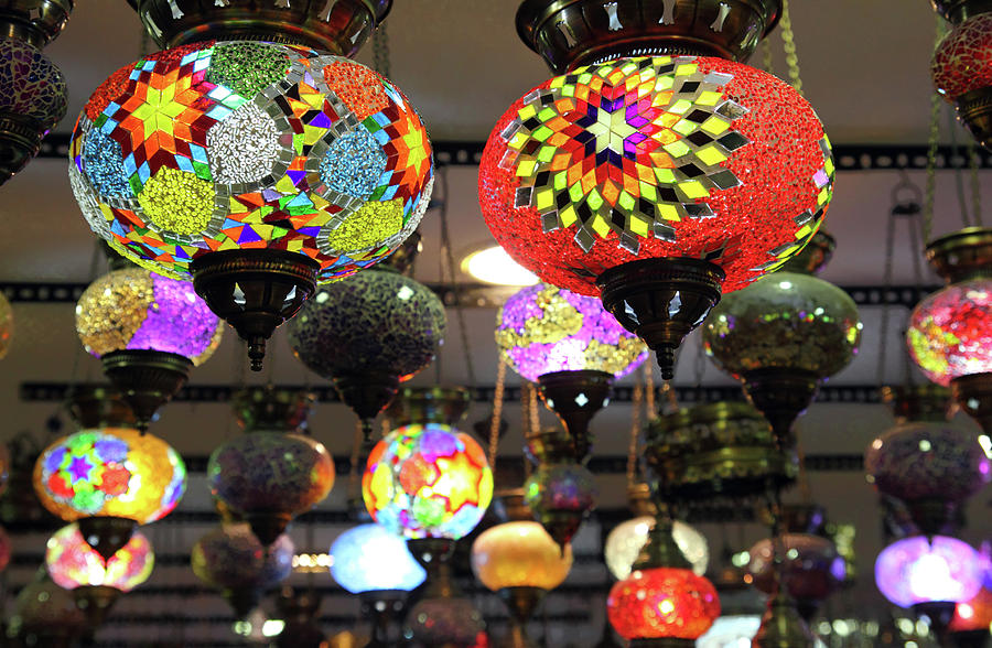 Turkish Traditional Multicolored Lamps #1 Photograph by Mikhail Kokhanchikov