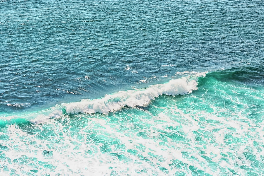 Cool Photograph - Turquoise Wave #1 by Manjik Pictures