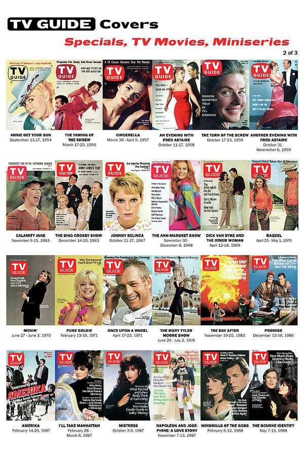 TV Guide Specials, TV Movies, Miniseries #1 Photograph by TV Guide Everett Collection