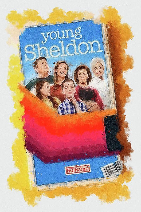 Tv Show Young Sheldon Digital Art by Garett Harold - Fine Art America