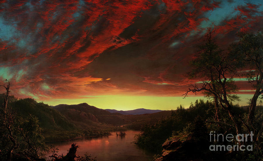 Twilight in the Wilderness, 1860 Painting by Frederic Edwin Church