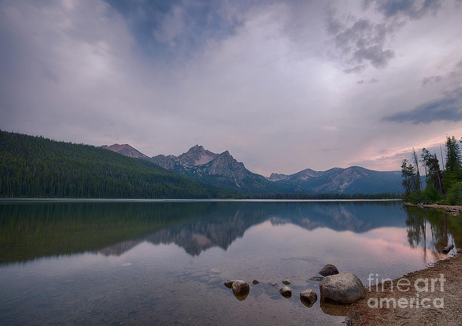 Mountain Photograph - Twilight Reflections #1 by Idaho Scenic Images Linda Lantzy