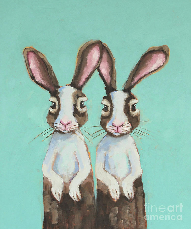Twins #2 Painting by Lucia Stewart