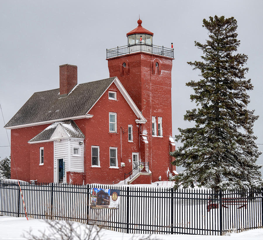 Architecture Photograph - Two Harbors Lighthouse #1 by Paul Freidlund