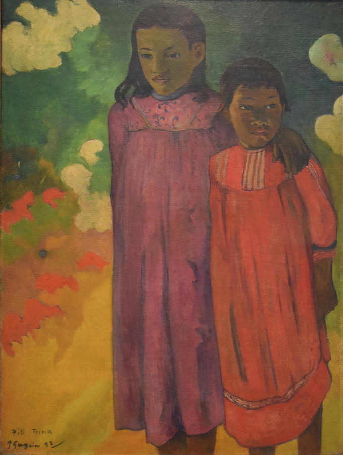Two Sisters Painting by Paul Gauguin