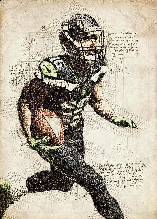 Tyler Lockett Tylerlockett Tyler Lockett Tylerderonlockett Tyler Deron  Lockett American Footballl by Wrenn Huber