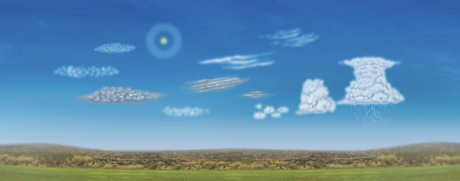 Types of clouds. #1 Digital Art by Album