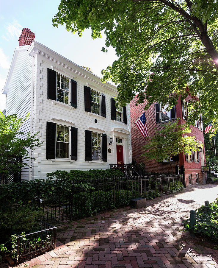 Typical Georgetown homes and street scene Photograph by Steven Heap ...