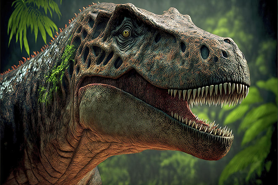 Tyrannosaurus rex also known as T Rex #1 Digital Art by Jim Vallee