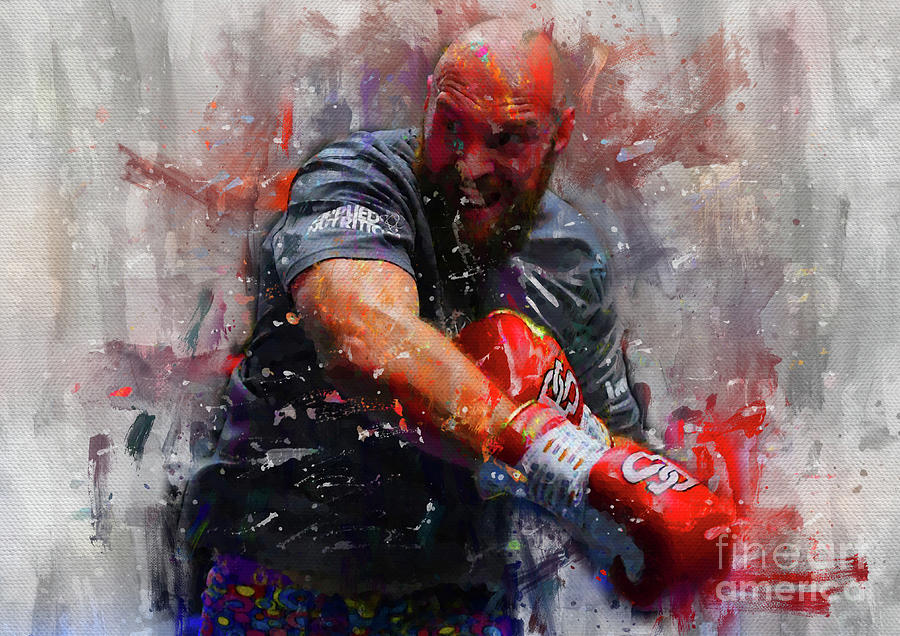 Tyson Fury Digital Art - Tyson Fury Digital painting #1 by Howard Garner
