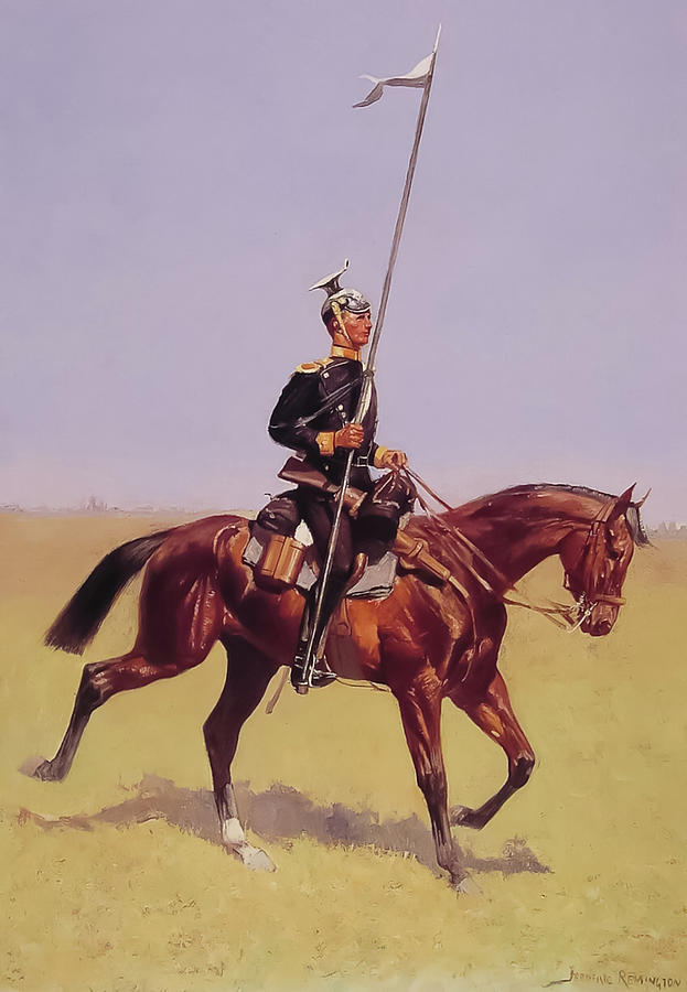 Uhlan By Frederic Remington Painting