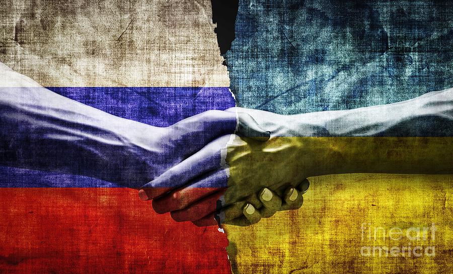 Ukraine and Russia negotiation, agreement and peace #1 Photograph by Michal Bednarek