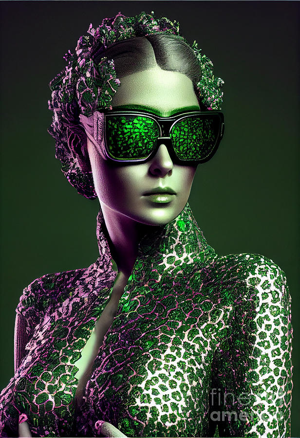 Fantasy Digital Art - Ultra  Sharp    ENVY  Fashion  Editorial    Inspired  by Asar Studios #1 by Celestial Images