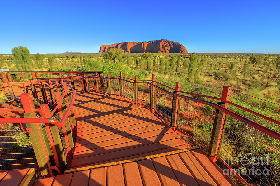 Uluru   Kata Tjuta platforms #1 Photograph by Benny Marty