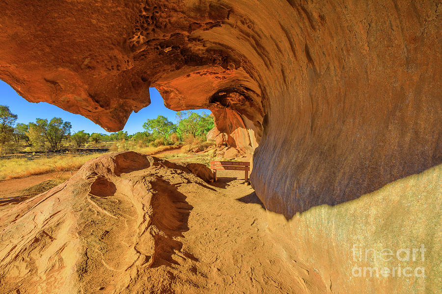 Uluru Mala walk Cave #1 Photograph by Benny Marty