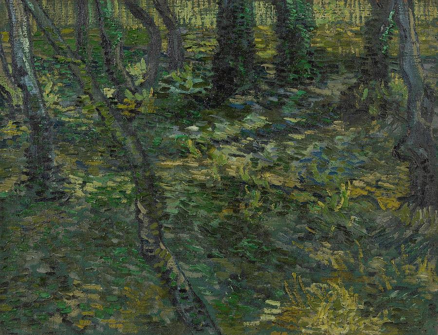 Undergrowth, 1889 Painting by Vincent van Gogh - Fine Art America