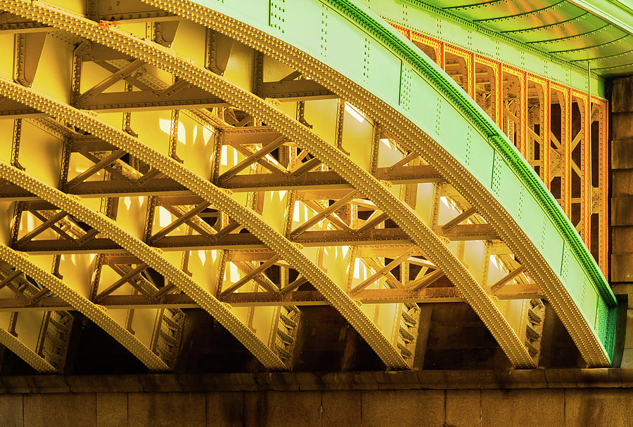 Underneath Southwark Bridge in London #1 Photograph by Steven Heap