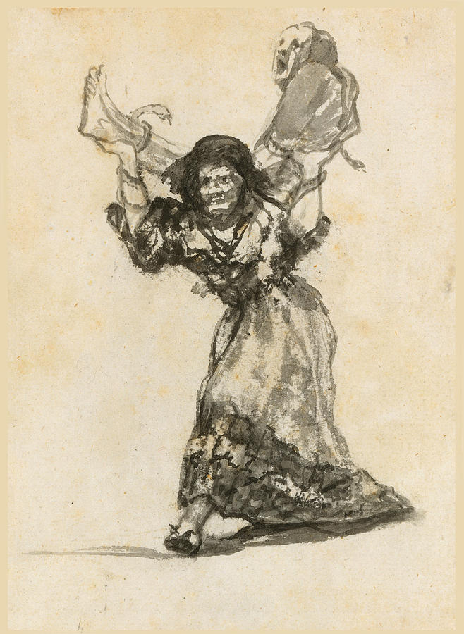 Unholy Union #2 Drawing by Francisco Goya