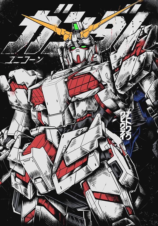 Unicorn Gundam Digital Art by Wahyudi Pratama - Pixels