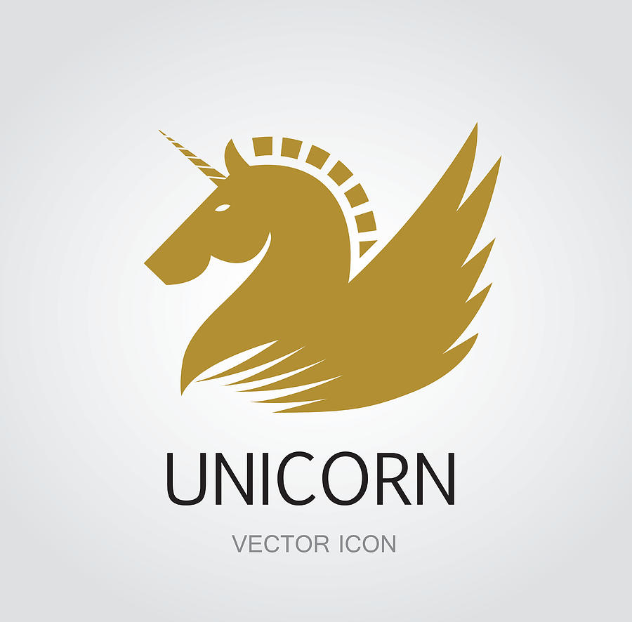 Unicorn symbol #1 Drawing by Lvcandy