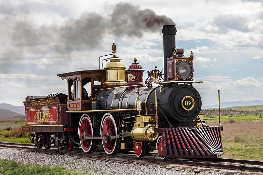 Union Pacific Locomotive No. 119 #1 Photograph by Rick Pisio