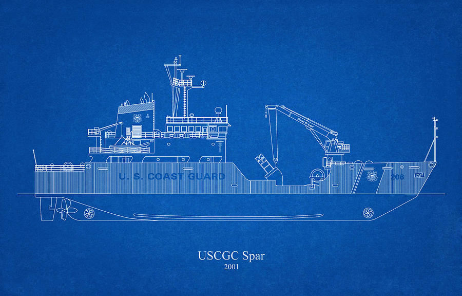b02 - United States Coast Guard Cutter Spar wlb-206 by JESP Art and Decor b02 - United States Coast Guard Cutter Spar wlb-206 by JESP Art and Decor