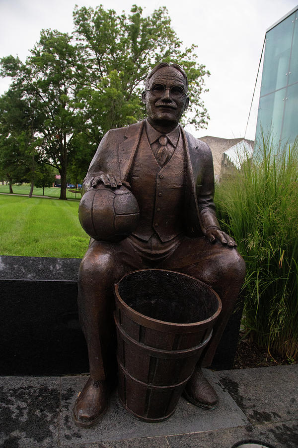 Dr. Naismith statue at University of Kansas Photograph by Eldon McGraw