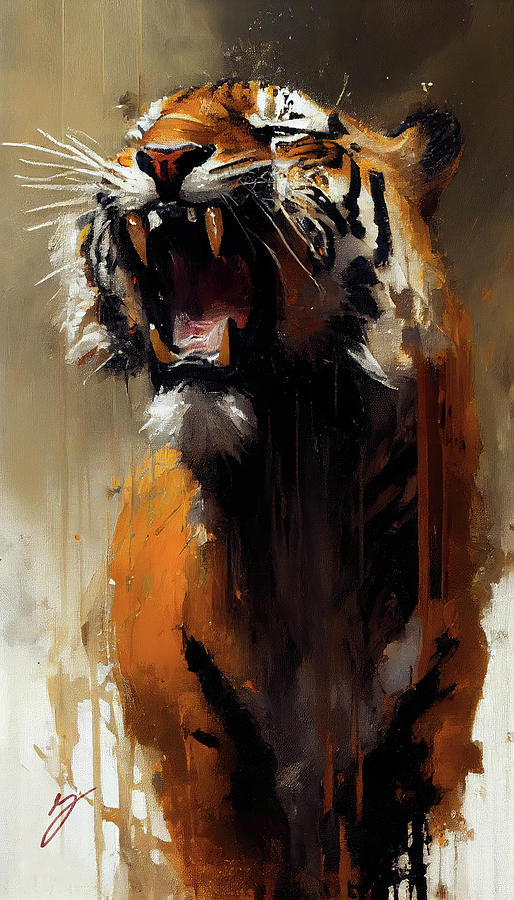 Untamed Intimidation Painting by Greg Collins