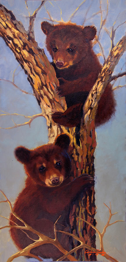 Up a Tree Painting by Carolyne Hawley