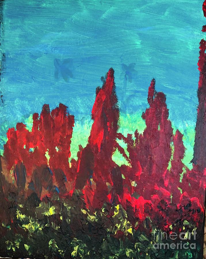 Acrylic Painting - Up Close And Personal 1 by Karen Nicholson Acrylic Painting - Up Close And Personal 1 by Karen Nicholson