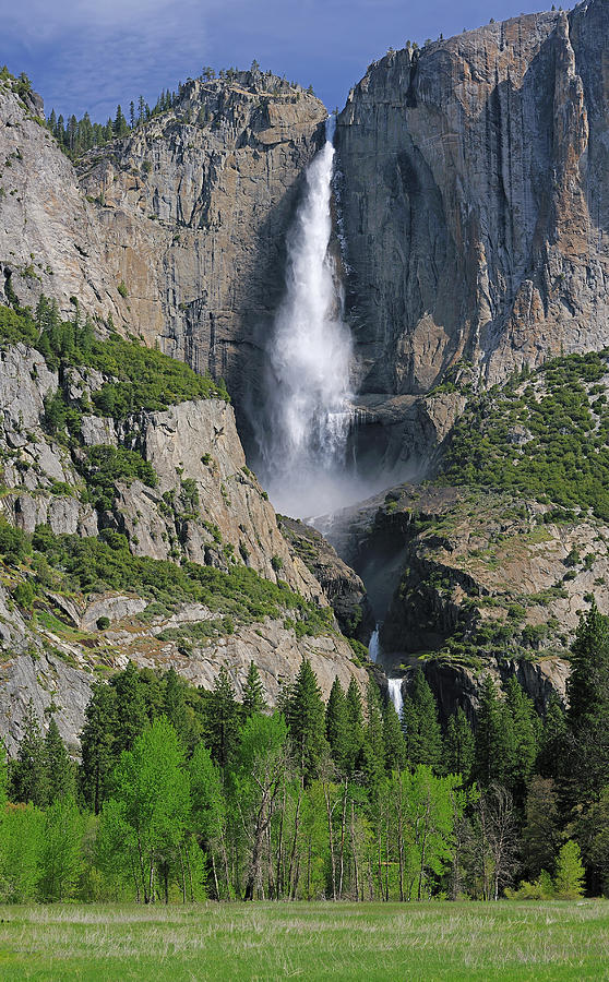 Upper And Lower Yosemite Falls #1 Photograph by Jim Vallee