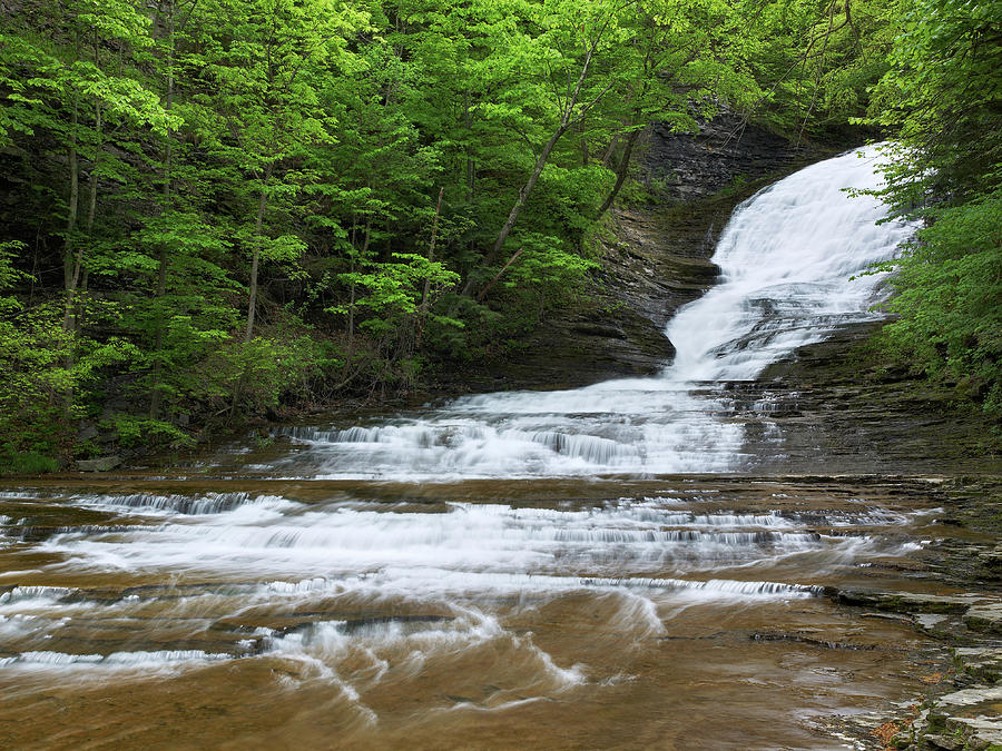 Upper Buttermilk Falls - Ithaca Photograph by Matthew Conheady