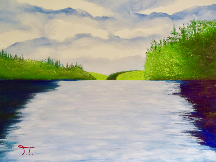 Upper Mississippi #1 Painting by Troy Thomas